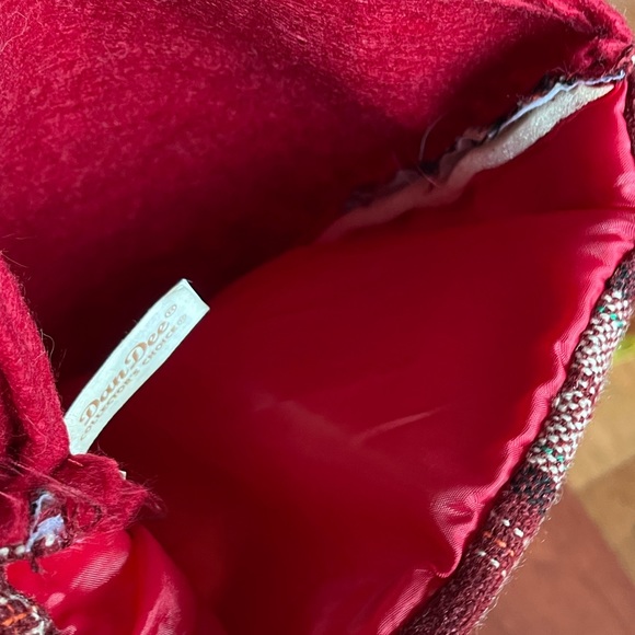 Dan Dee Christmas Stocking Here Comes Santa Claus Primitive Country Patchwork - Picture 9 of 11